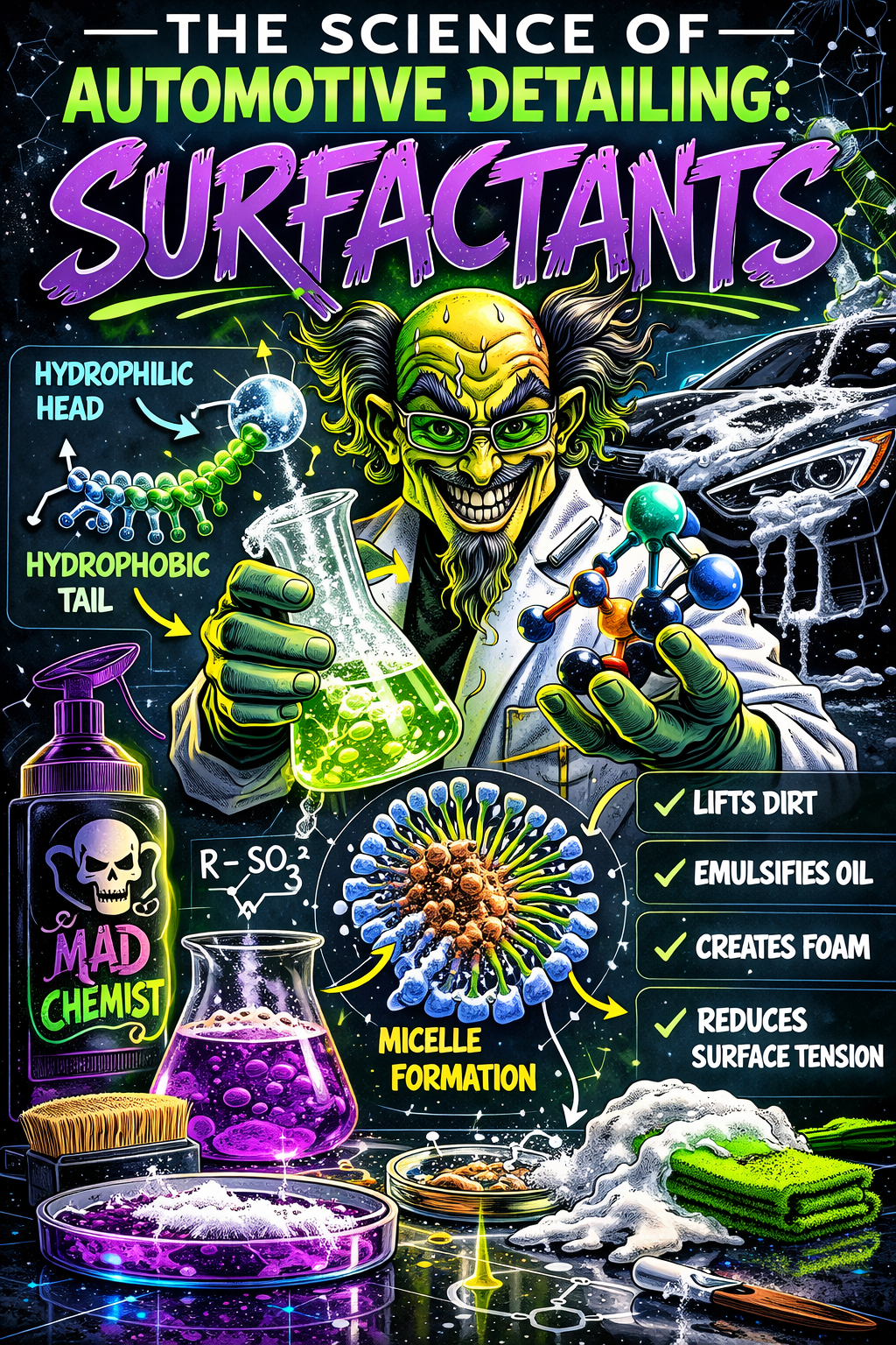 The Science of Automotive Detailing: Surfactants