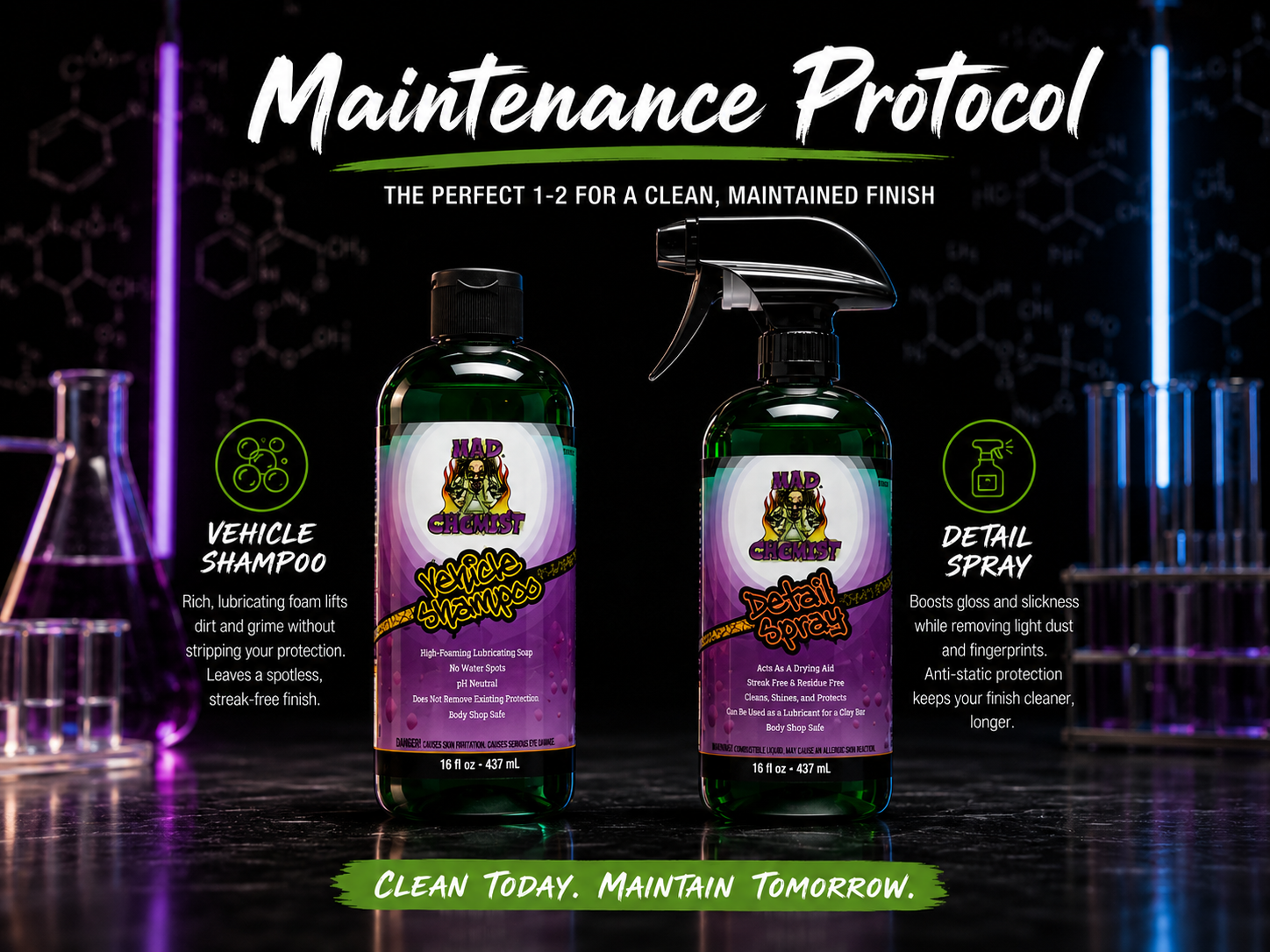Maintenance Protocol: SHAMPOO + DETAIL SPRAY